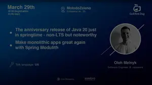 Make monolithic apps great again with Spring Modulith | CoffeeJUG